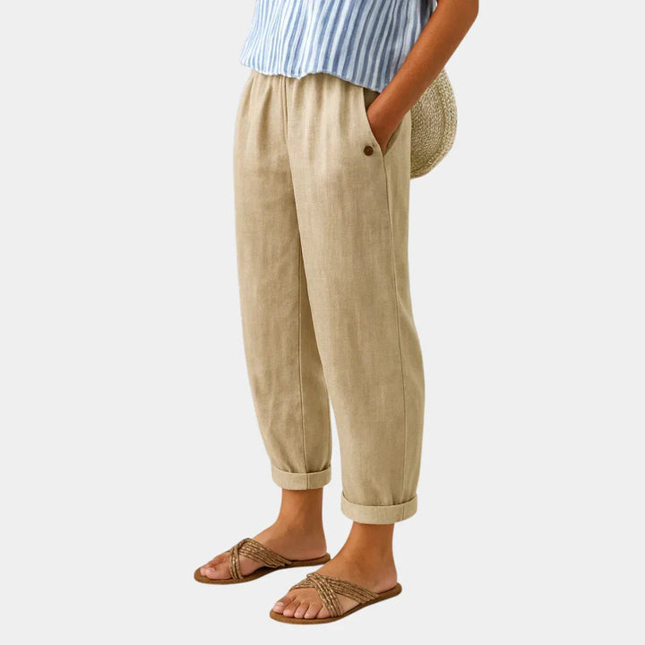 Florence | Comfortable Linen-Look Trousers