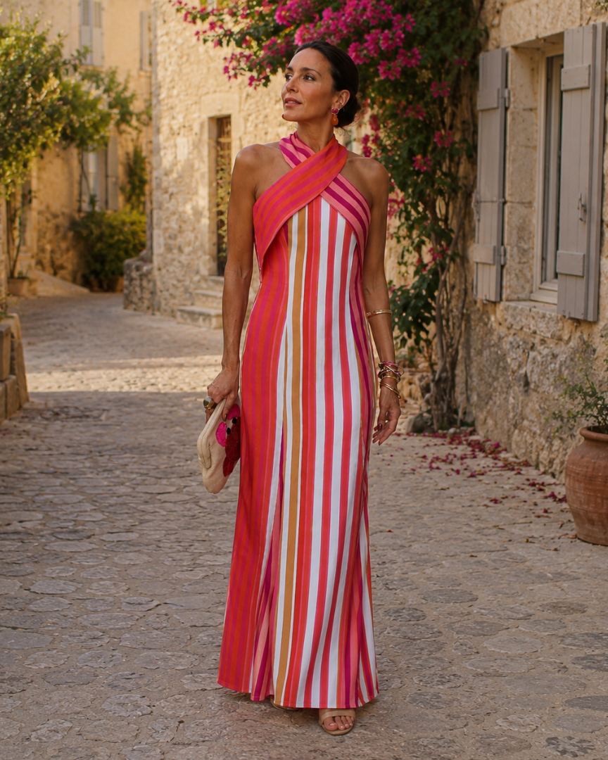 Arceline | Cross-Back Neckline Dress