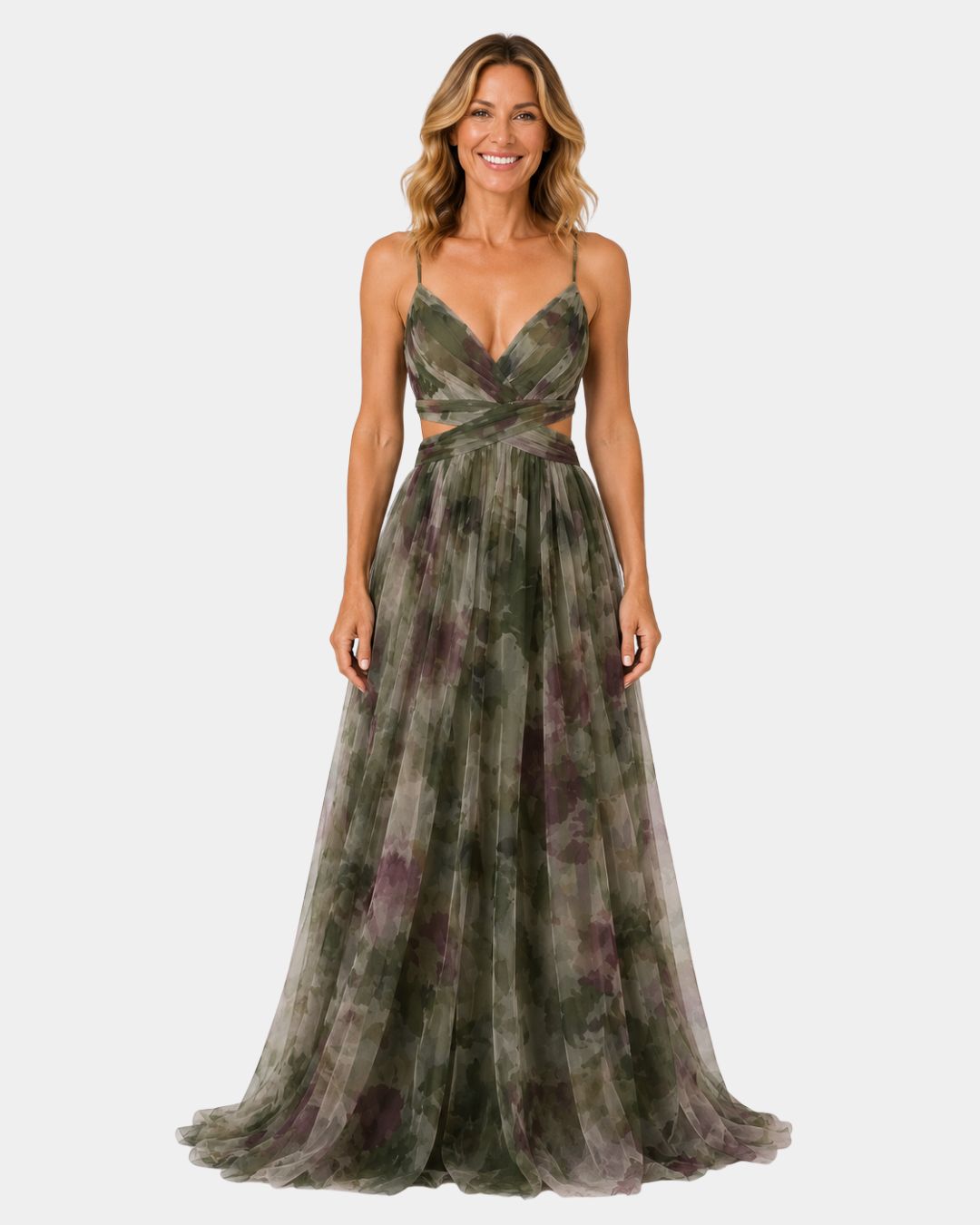 Giselle | Long floral print dress