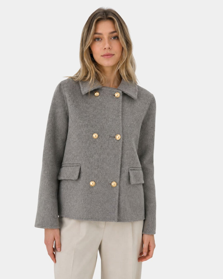 Mélisya | Elegant Collared Coat