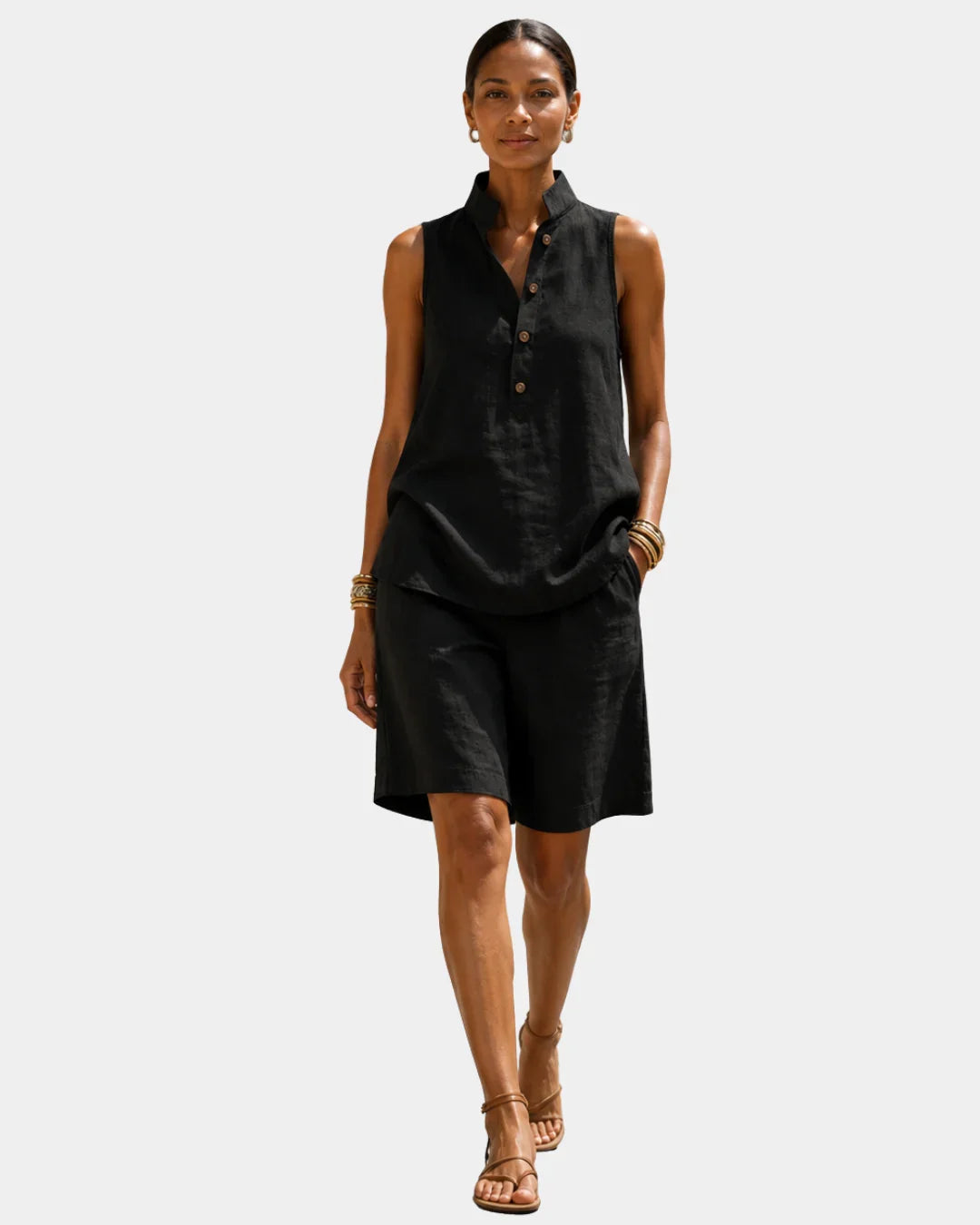 Mélior | Summer Sleeveless Set with Shorts