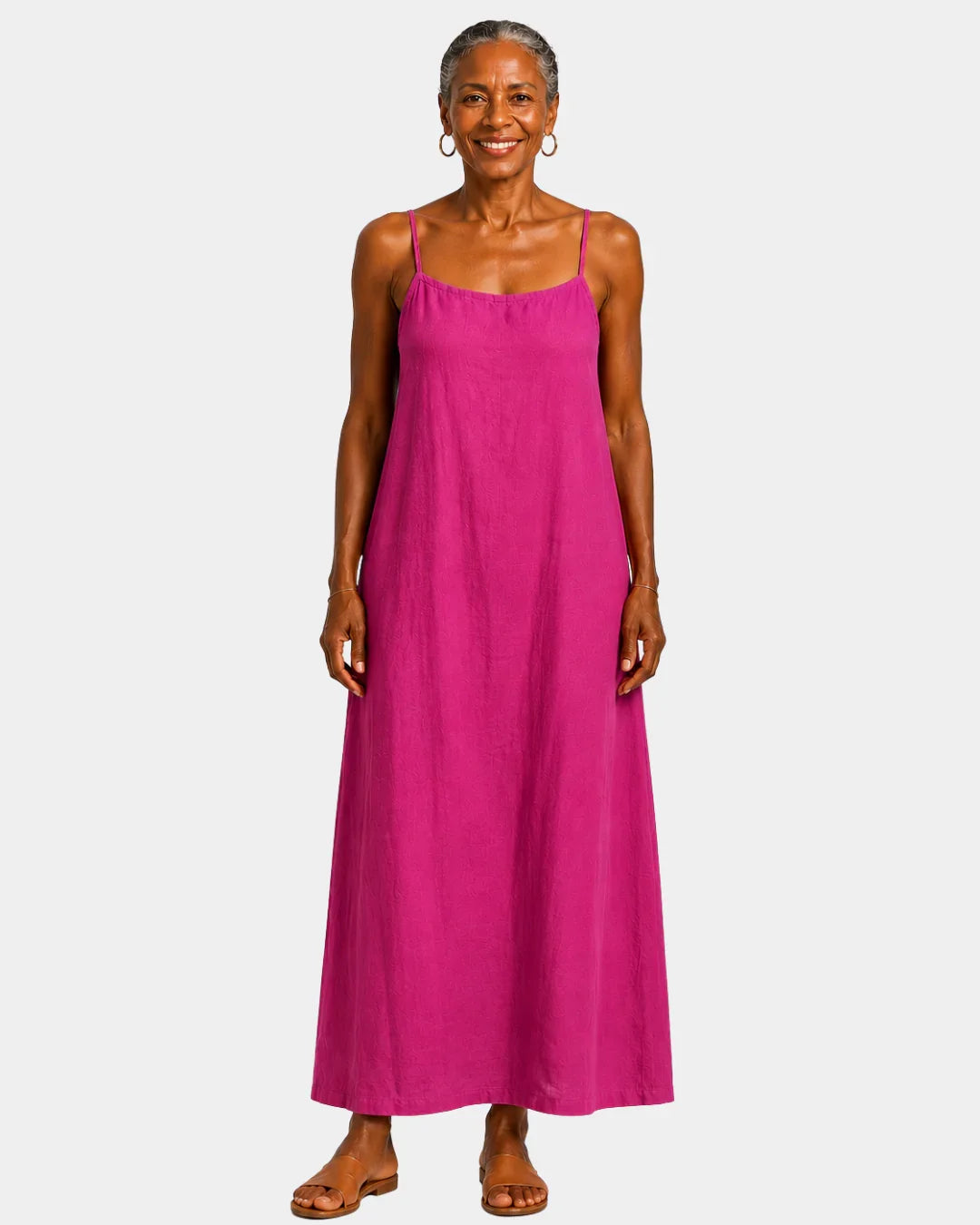 Desideria | Long Dress with Thin Straps