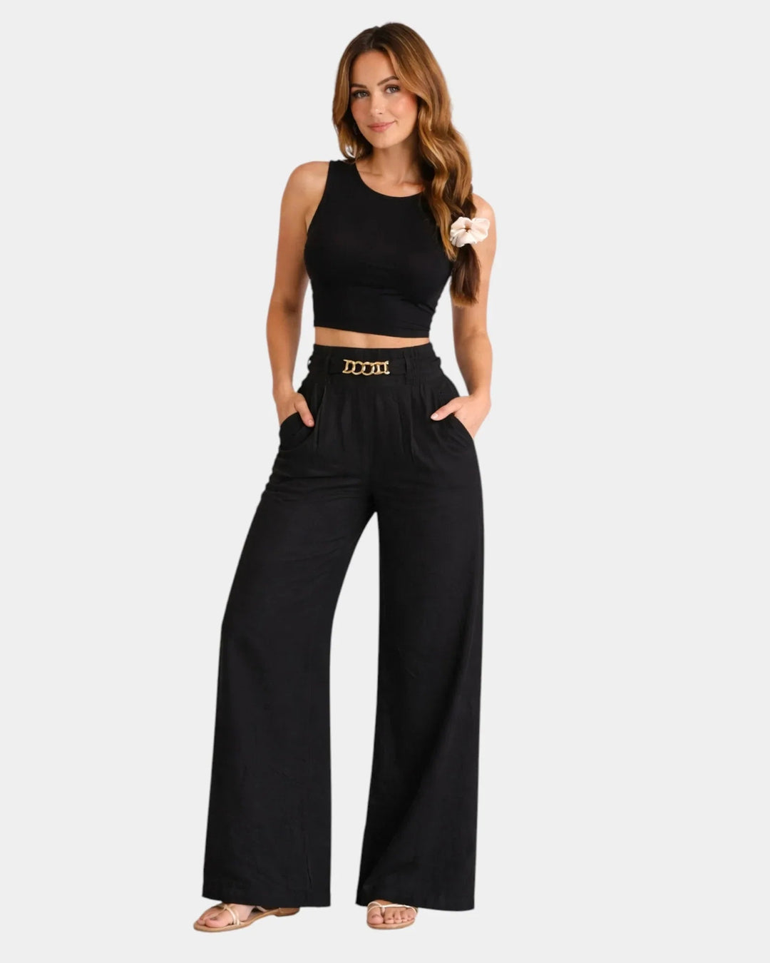 Audrey | Elegant Wide Leg Trousers