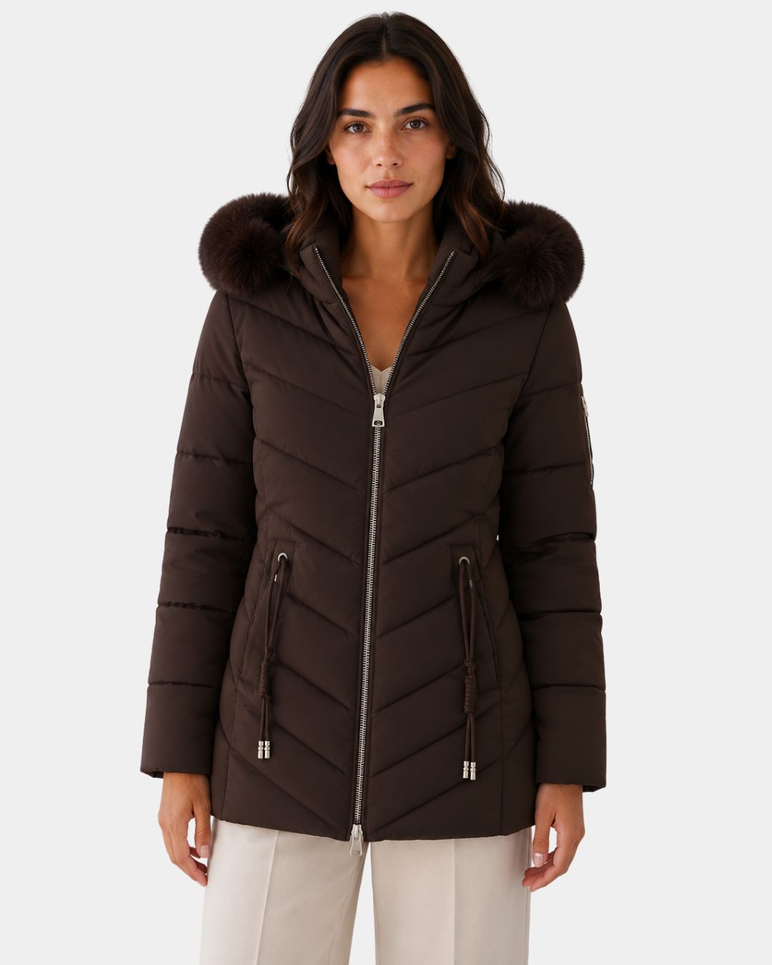 Aneline | Elegant Quilted Puffer Coat