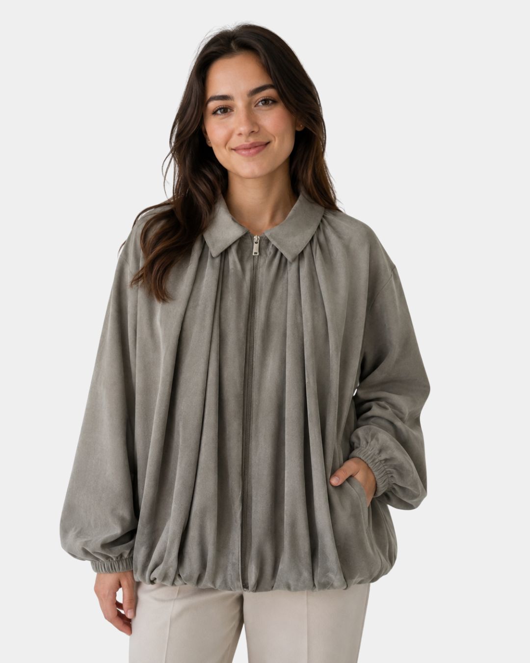 Agnèsine | Loose Vintage Bomber Jacket