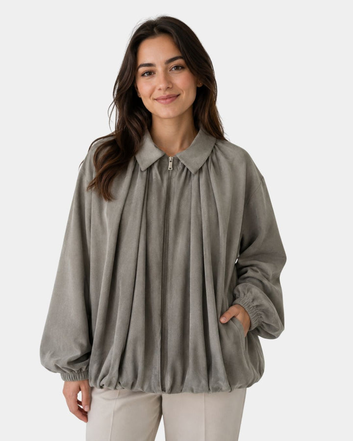 Agnèsine | Loose Vintage Bomber Jacket