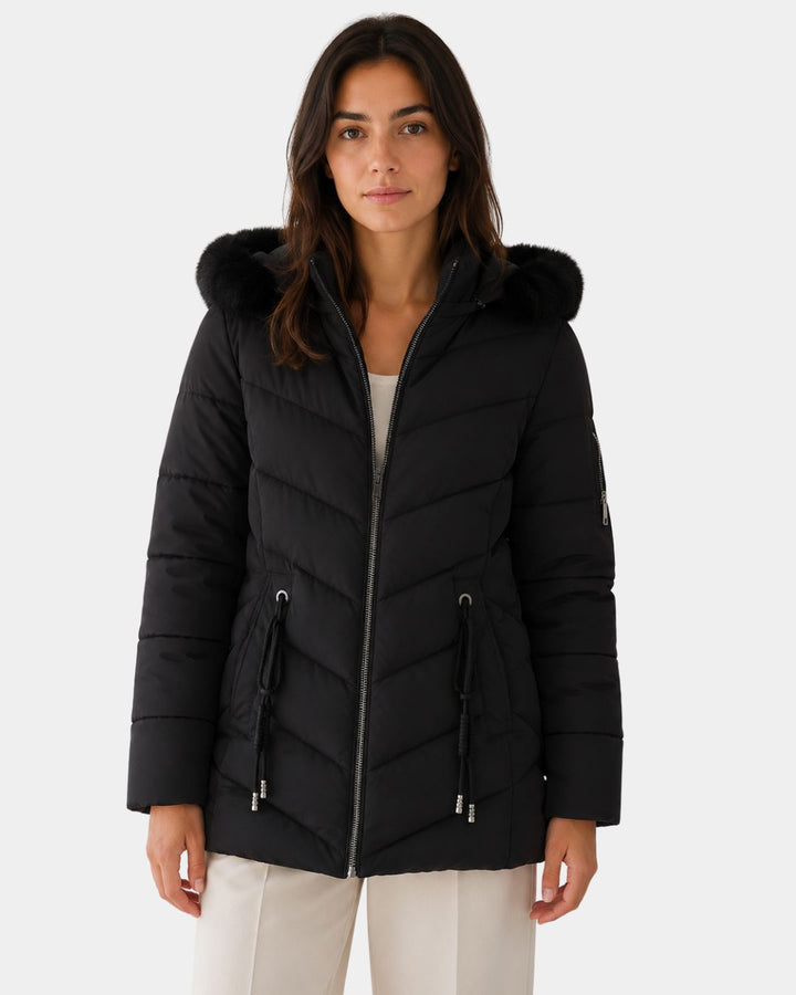 Aneline | Elegant Quilted Puffer Coat