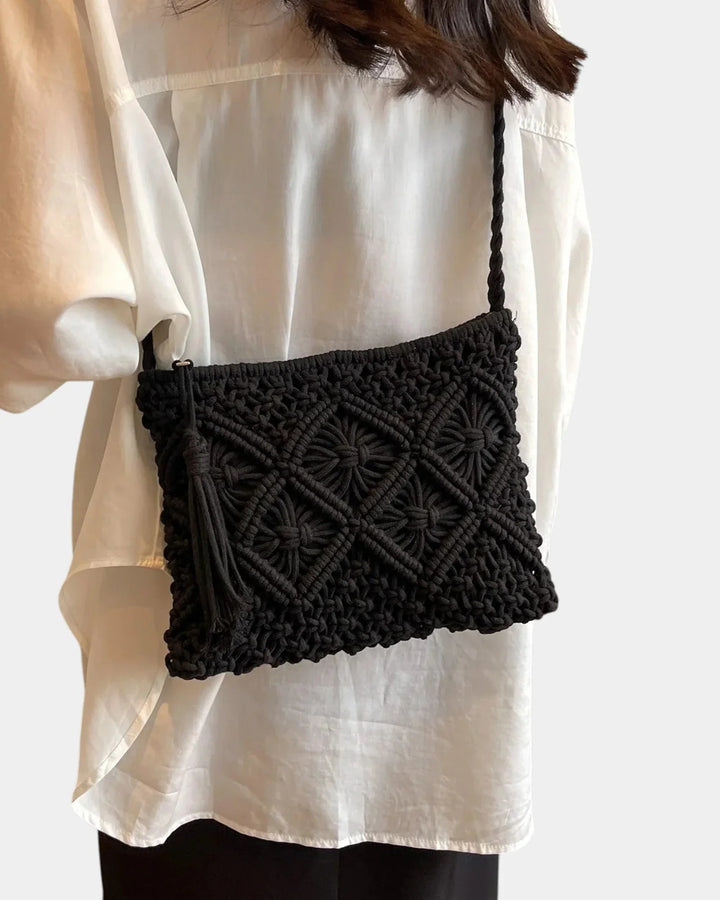Patricia | Woven Effect Shoulder Bag