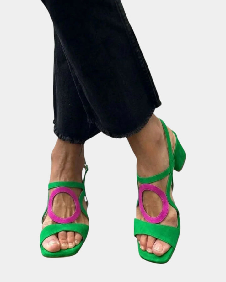 Guillelmine | Square-toed Sandals with Rounded Cut