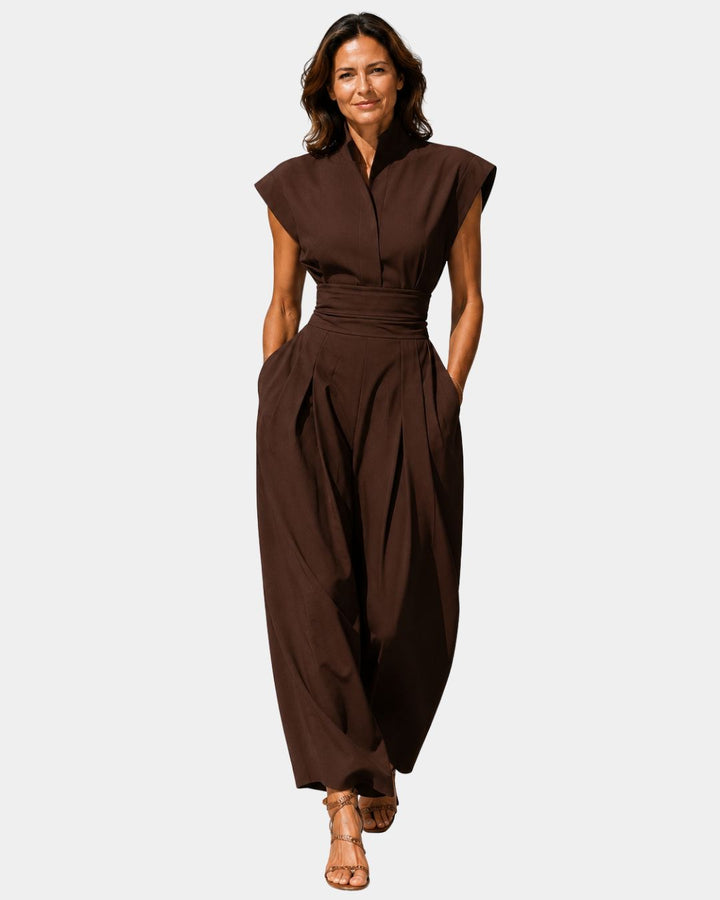 Sleeveless Lightweight Jumpsuit | Gauburge
