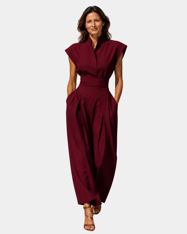 Sleeveless Lightweight Jumpsuit | Gauburge