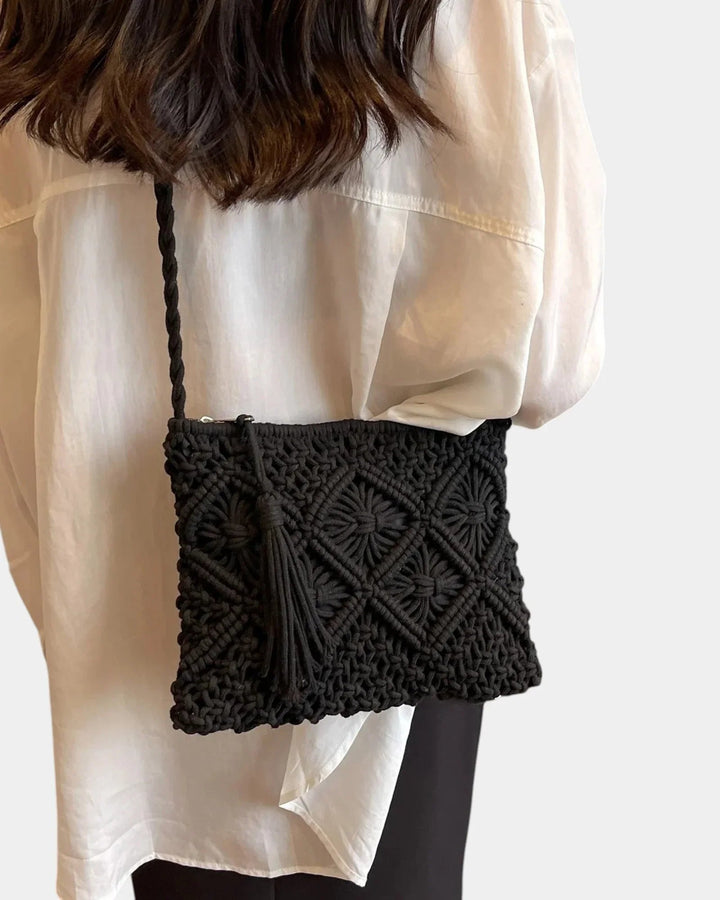 Patricia | Woven Effect Shoulder Bag