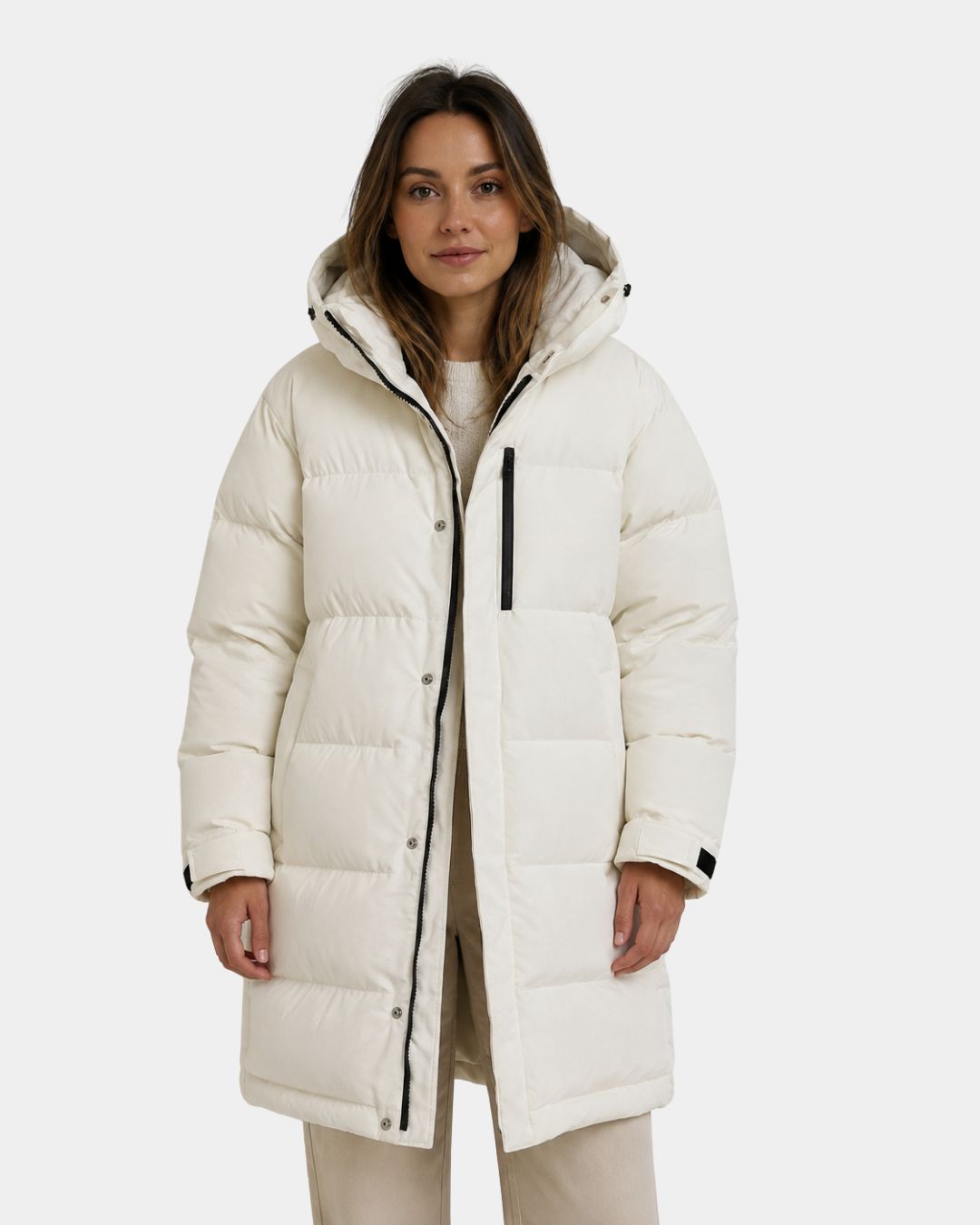 Dorélie | Long Padded Coat with Hood