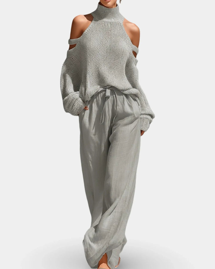 Camile | Fashionable Knit Set and Pants