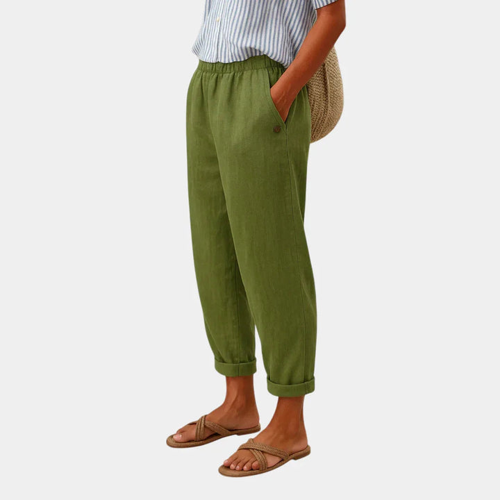 Florence | Comfortable Linen-Look Trousers
