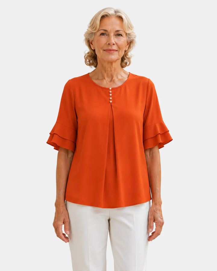 Hadelinde | Elegant Button Blouse