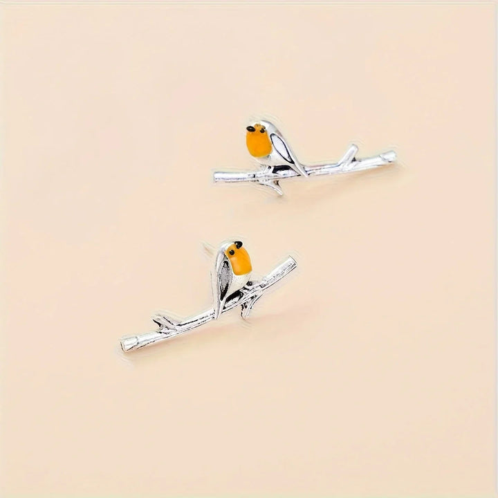 Flora | Cartoon Bird Earrings