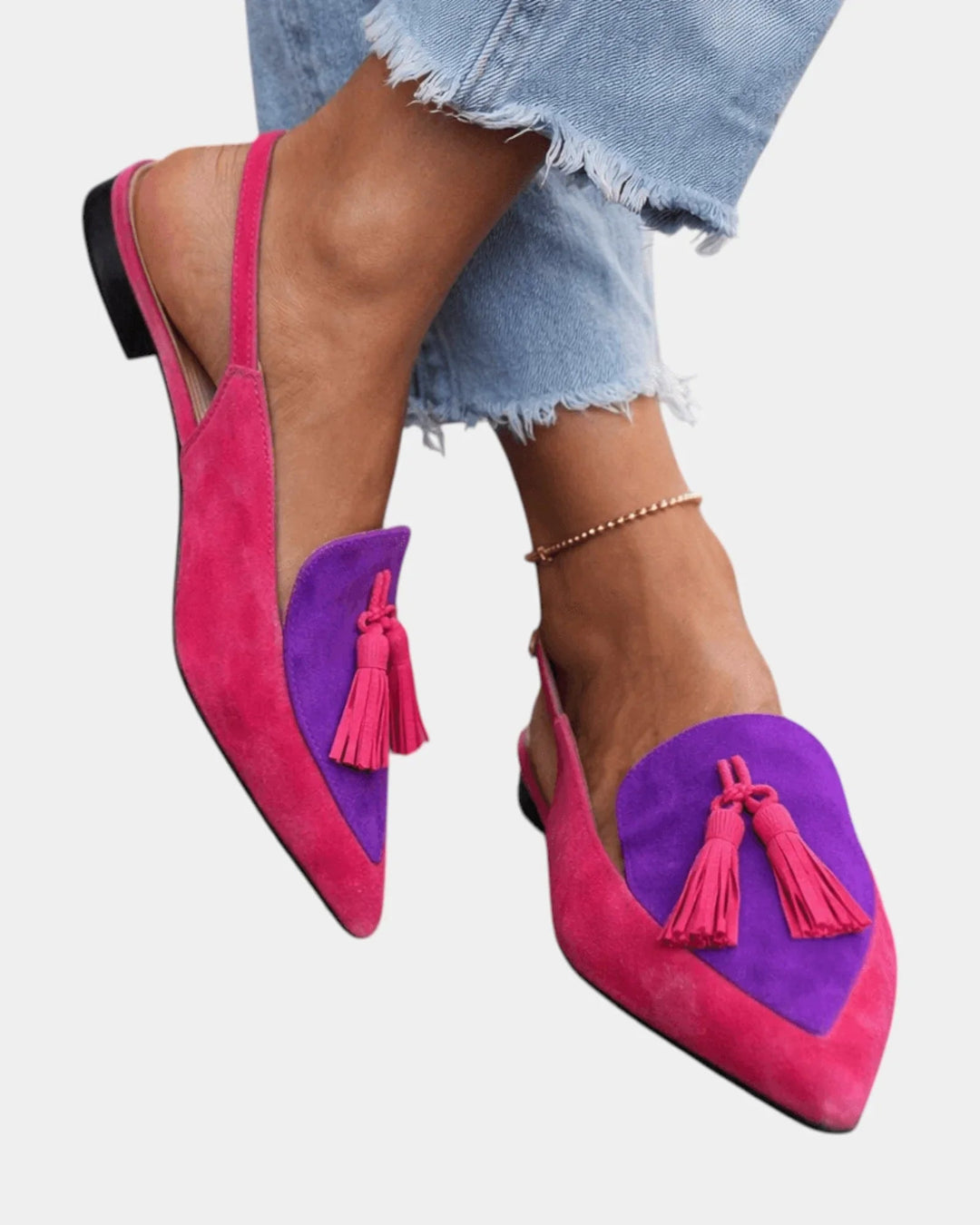 Francette | Heeled Sandals with Fringes