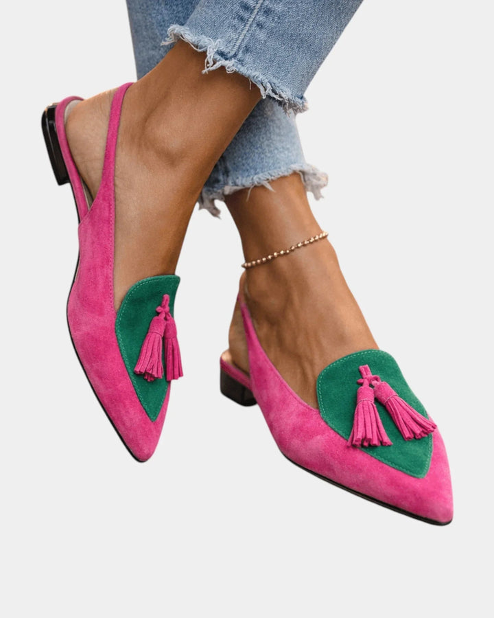 Francette | Heeled Sandals with Fringes