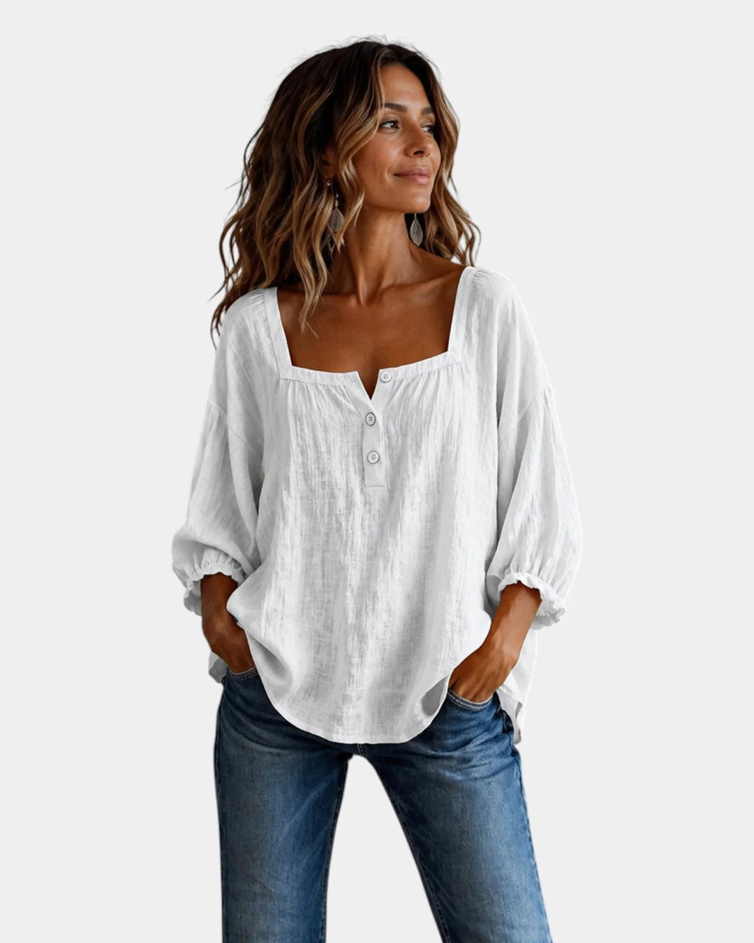 Mounia | Blusa Leve de Manga Comprida