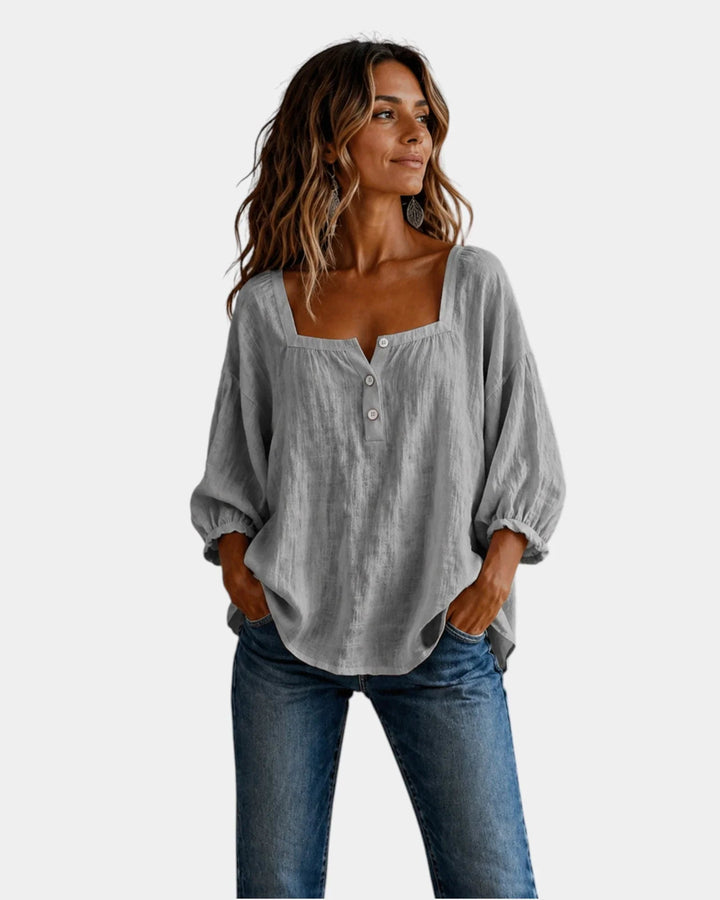 Mounia | Blusa Leve de Manga Comprida