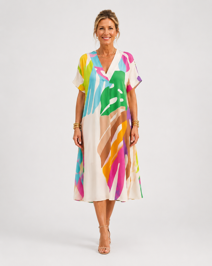 Audomare | Light V-Neck Dress