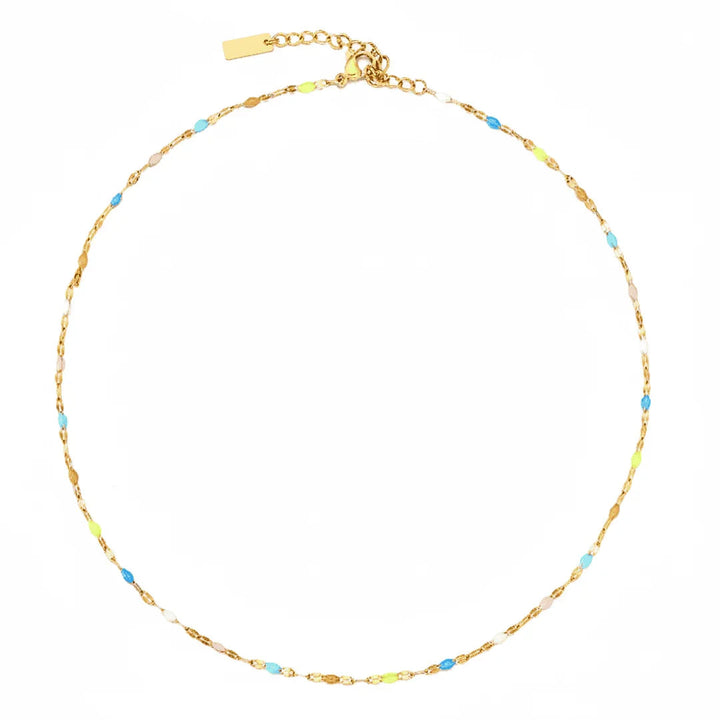 Noémie | Delicate Colorburst Choker Necklace