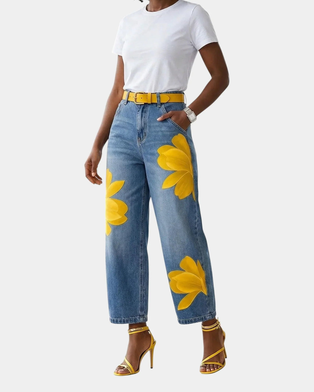Cherine | Elegant Floral Trousers