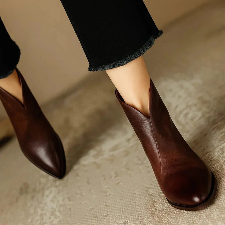Viela | Orthopedic Leather Ankle Boots ⏐ Premium Edition