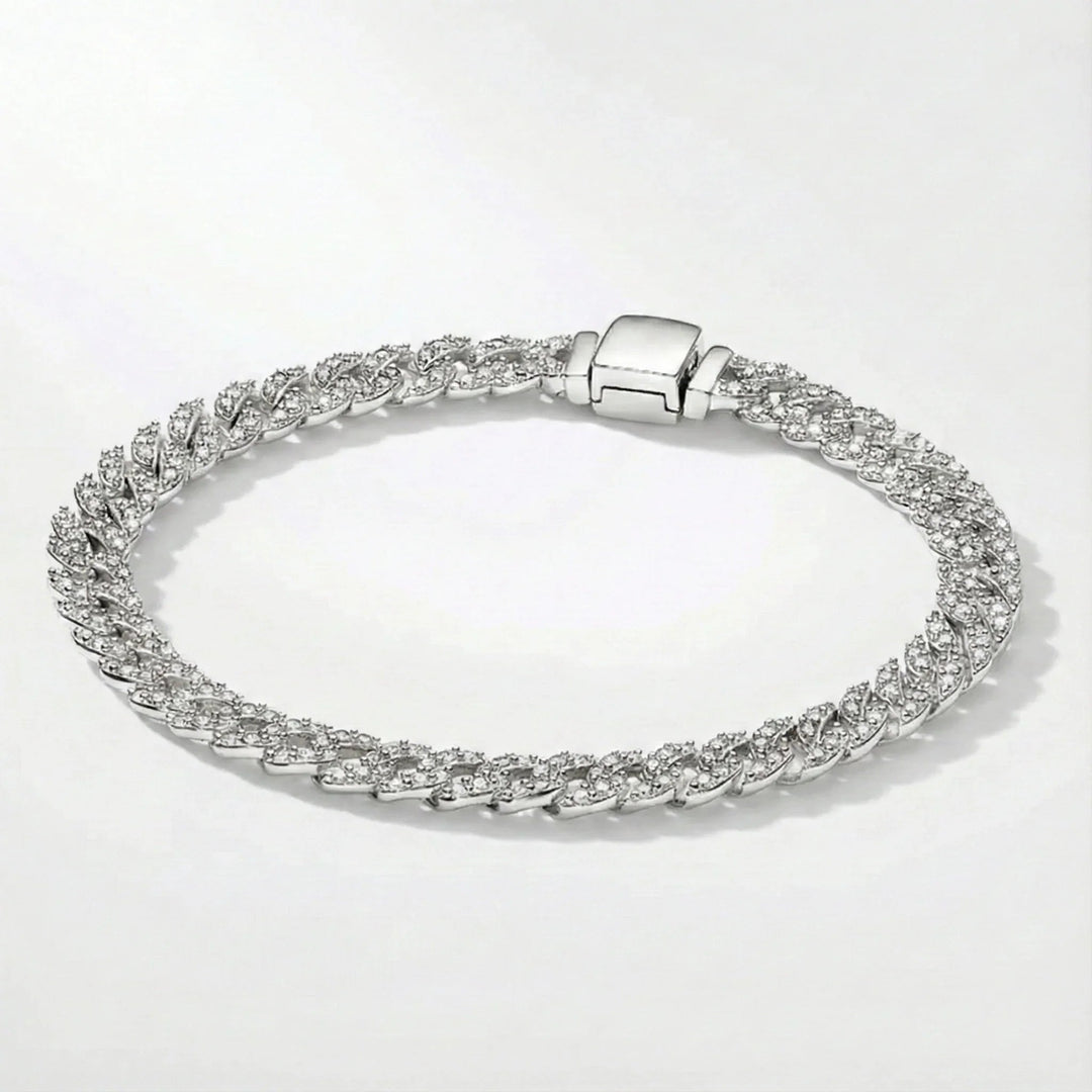 Adele | Moissanite Cuban Bracelet