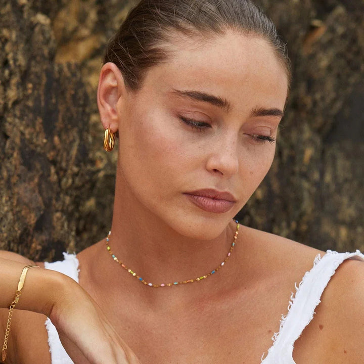Noémie | Delicate Colorburst Choker Necklace