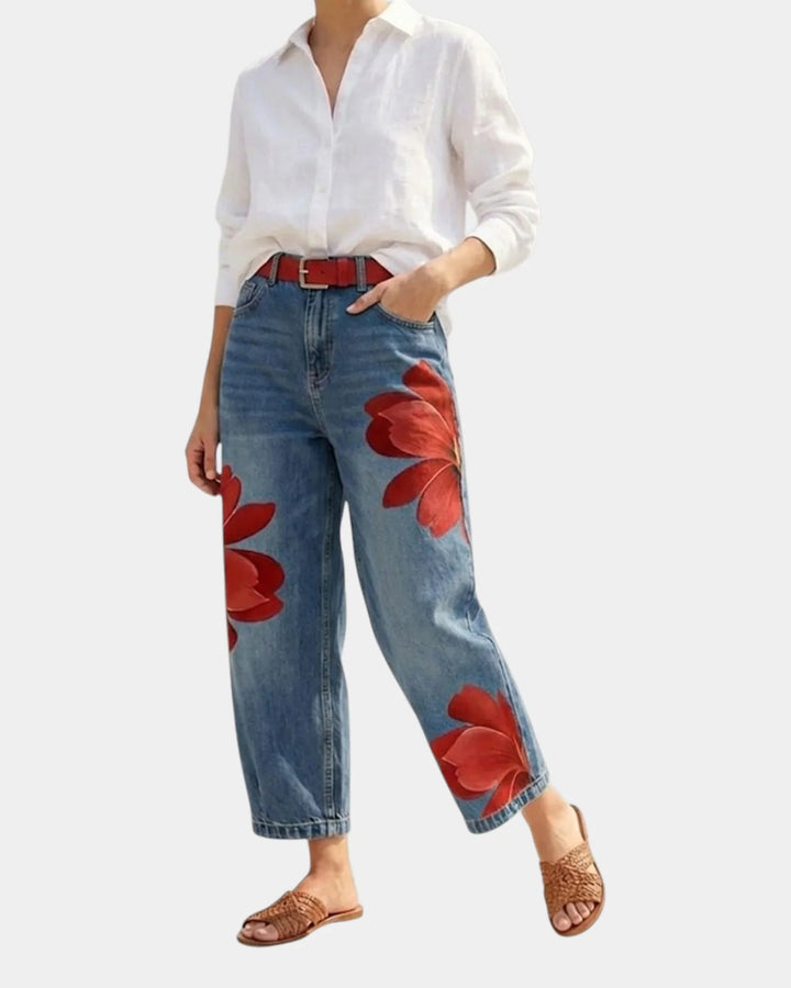 Cherine | Elegant Floral Trousers